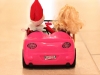 Cruising with Barbie Elf on the Shelf via lilblueboo.com