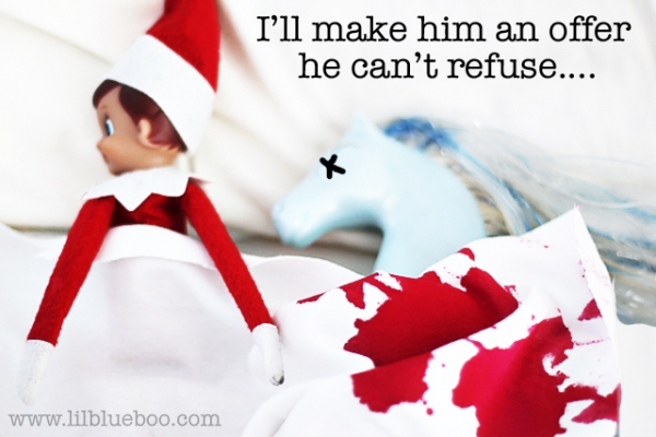 Godfather Elf on the Shelf via lilblueboo.com Godfather Elf on the Shelf via lilblueboo.com