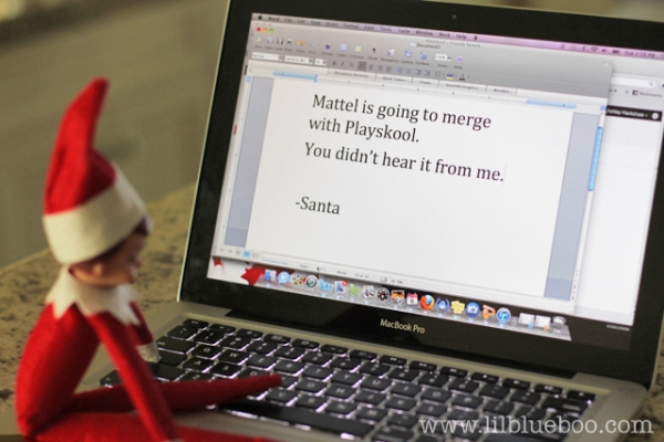 Insider Trading Elf on the Shelf via lilblueboo.com Insider Trading Elf on the Shelf via lilblueboo.com