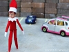 Double Parking Elf on the Shelf via lilblueboo.com