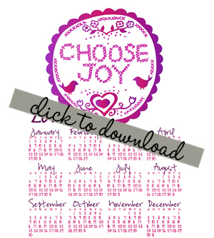 choose joy calendar download