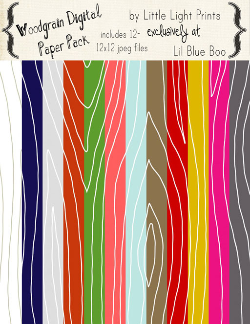 Wood Grain Digital Papers by Little Light Prints via liblueboo.com Wood Grain Digital Papers by Little Light Prints via liblueboo.com