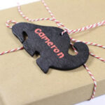 chalkboard gift tag tutorial via lilblueboo.com Chalkboard Gift Tag