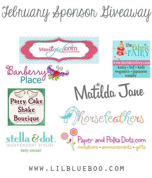I want to win the big Sponsor Giveaway at lilblueboo.com I want to win the big Sponsor Giveaway at lilblueboo.com