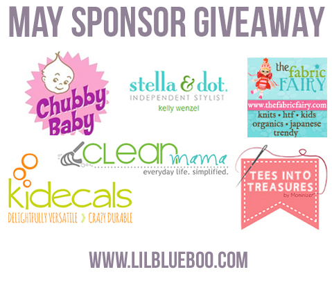 I want to win the May Sponsor Giveaway at lilblueboo.com I want to win the May Sponsor Giveaway at lilblueboo.com
