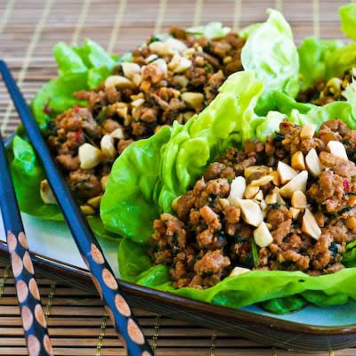 Turkey Asian Lettuce Wraps via lilblueboo.com