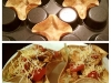 Muffin Tin Tortilla Cups via lilblueboo.com