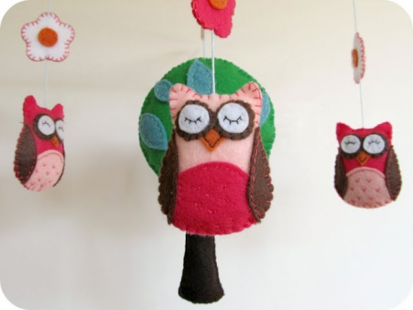 Owl Mobile Tutorial via lilblueboo.com