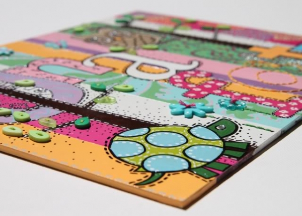 Personalized Nursery Art Tutorial via lilblueboo.com Personalized Nursery Art Tutorial via lilblueboo.com