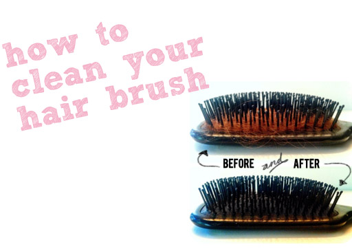 Random Beauty Tip: How to clean your hair brush via lilblueboo.com Random Beauty Tip: How to clean your hair brush via lilblueboo.com