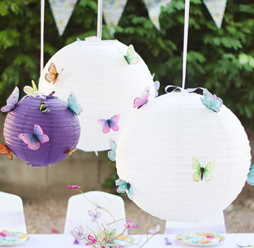 butterfly lanterns via lilblueboo.com