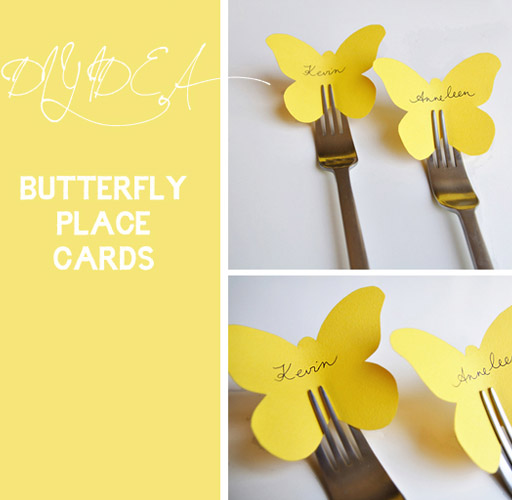 butterfly place cards via lilblueboo.com