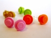 DIY Lego Stud Earrings via lilblueboo.com