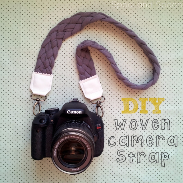 12 DIY Camera Strap Ideas: Woven Camera Strap by Spool and Spoon 