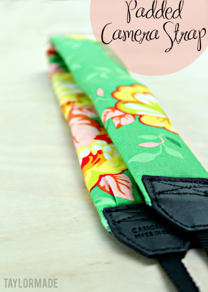 12 DIY Camera Strap Ideas: Padded Camera Strap by Taylor Made via lilblueboo.com