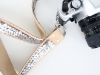 12 DIY Camera Strap Ideas: No Sew Sequin Camera Strap by Sugar and Cloth via lilblueboo.com