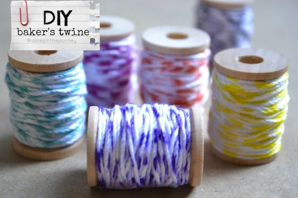 Craft Supplies you Can Make at Home: DIY Baker's Twine Tutorial by A Step in the Journey via lilblueboo.com