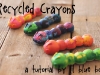 Craft Supplies you Can Make at Home: Recycled Crayons via lilblueboo.com