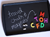 DIY Travel Chalk and Magnet Board by Sunny with a Chance of Sprinkles via lilblueboo.com