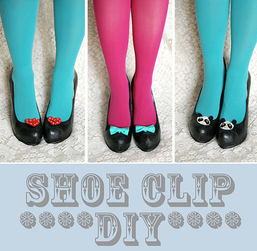 diy shoe clip tutorial via lilblueboo.com