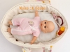 Baby doll moses basket / bed tutorial from Make it Cozee via lilblueboo.com