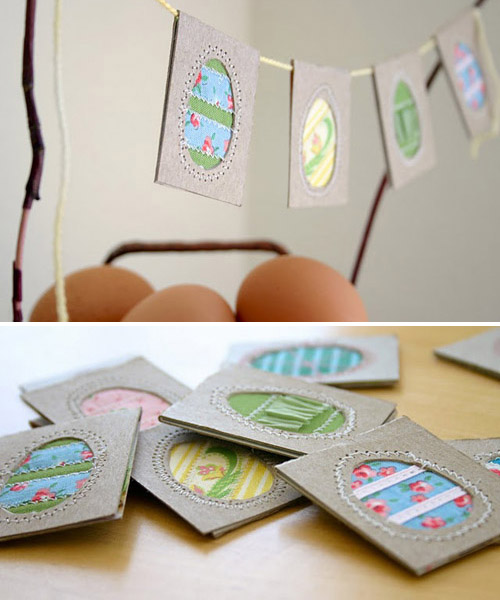 Easter Egg Bunting by Poppytalk via lilblueboo.com