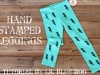 Hand Stamped Leggings Tutorial via lilblueboo.com