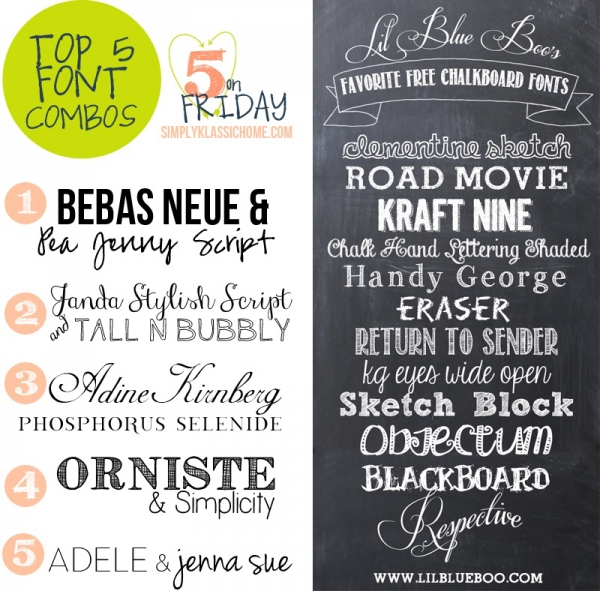 Font Roundups You Should Check Out from Simply Klassic Home and LBB via lilblueboo.com
