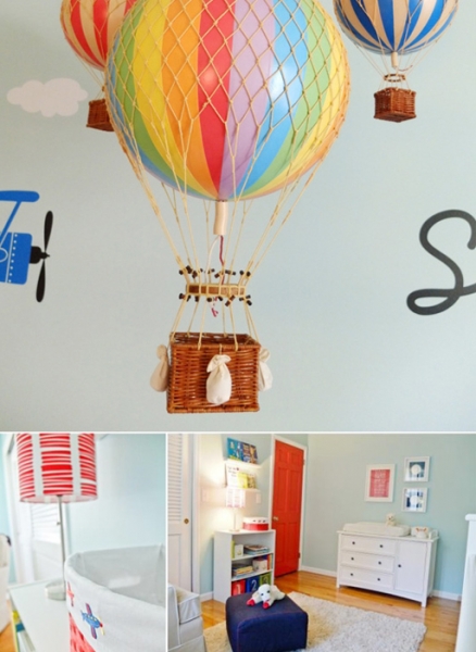 Gender Neutral Nursery by Lisa Fero Interiors featured on Chic and Cheap Nursery via lilblueboo.com