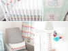 Gender Neutral Chevron Nursery at Chic and Cheap Nursery via lilblueboo.com