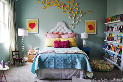 butterfly girls bedroom decor via lilblueboo.com butterfly girls bedroom decor via lilblueboo.com