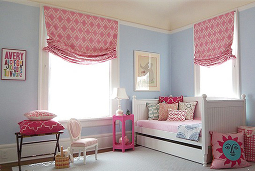 Mediterranean girls bedroom decor via lilblueboo.com