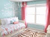 pink and teal girls bedroom decor via lilblueboo.com