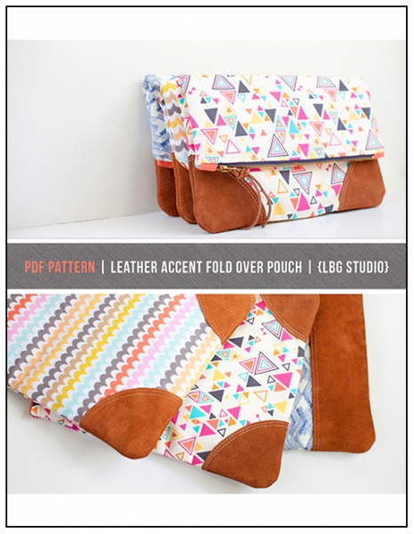 Foldover Purse or Totel PDF Sewing Pattern and Tutorial by LBG Studio via lilblueboo.com