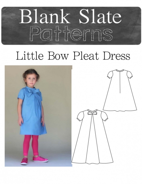 Girl's Bow Dress PDF Sewing Pattern and Tutorial by Blank Slate Patterns via lilblueboo.com