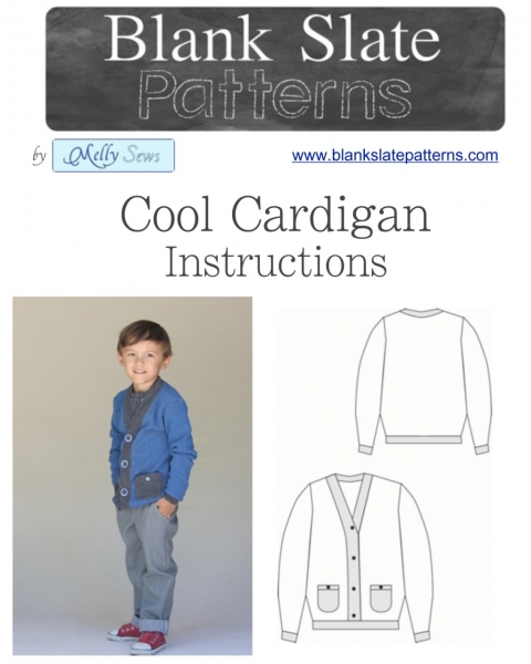 Boy's Cardigan Sweater PDF Sewing Pattern and Tutorial by Blank Slate Patterns via lilblueboo.com