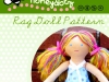 Honeydotz Rag Doll PDF Sewing Patterna and Tutorial via lilblueboo.com