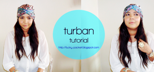 Head Turban Tutorial from Lucky Loves via lilblueboo.com
