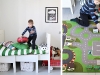 White, Green, Vintage and other boy's bedroom decor ideas via lilblueboo.com 