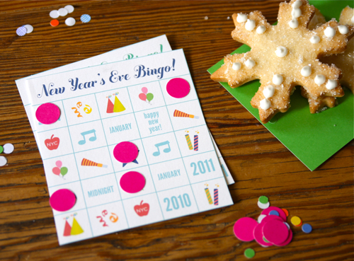 New Year's Eve Bingo Free Printable by Hip Hip Hooray Blog via lilblueboo.com