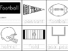 Kid Friendly Super Bowl Ideas: Football Worksheet via lilblueboo.com