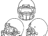 Kid Friendly Super Bowl Ideas: Free Football Coloring Pages  via lilblueboo.com