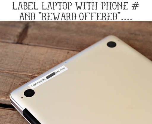 Labeling Ideas: Label Laptop via lilblueboo.com Labeling Ideas: Label Laptop via lilblueboo.com
