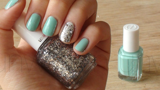 Spring Nail Art Ideas: Add a glitter accent by Unwritten via lilblueboo.com