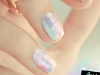 Spring Nail Art Ideas: Watercolor Nails by Pshiiit via lilblueboo.com