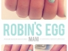 Spring Nail Art Ideas: Robins Egg Manicure at The Beauty Department via lilblueboo.com