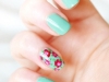 Spring Nail Art Ideas: Floral Manicure at She Said Beauty via lilblueboo.com