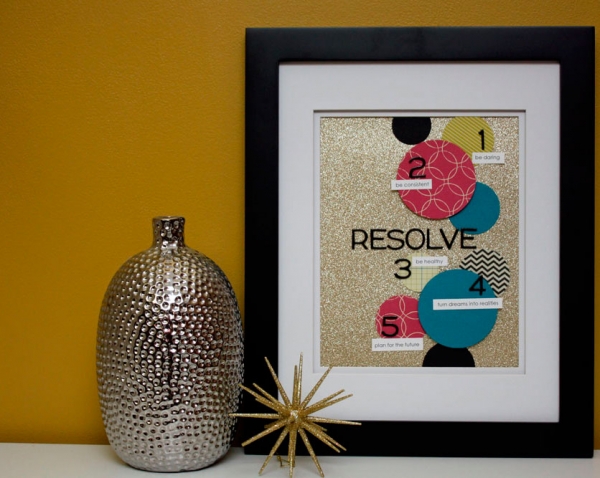 new year's resolutions framed art via lilblueboo.com