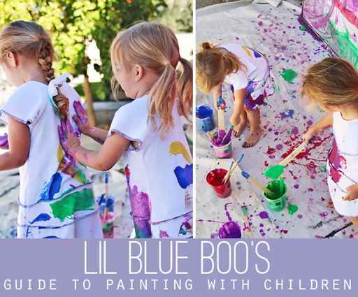 Tips and Tricks for Painting with Children via lilblueboo.com