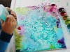 Painting with Watercolors, Glue and Salt at Sweet Happy Life via lilblueboo.com